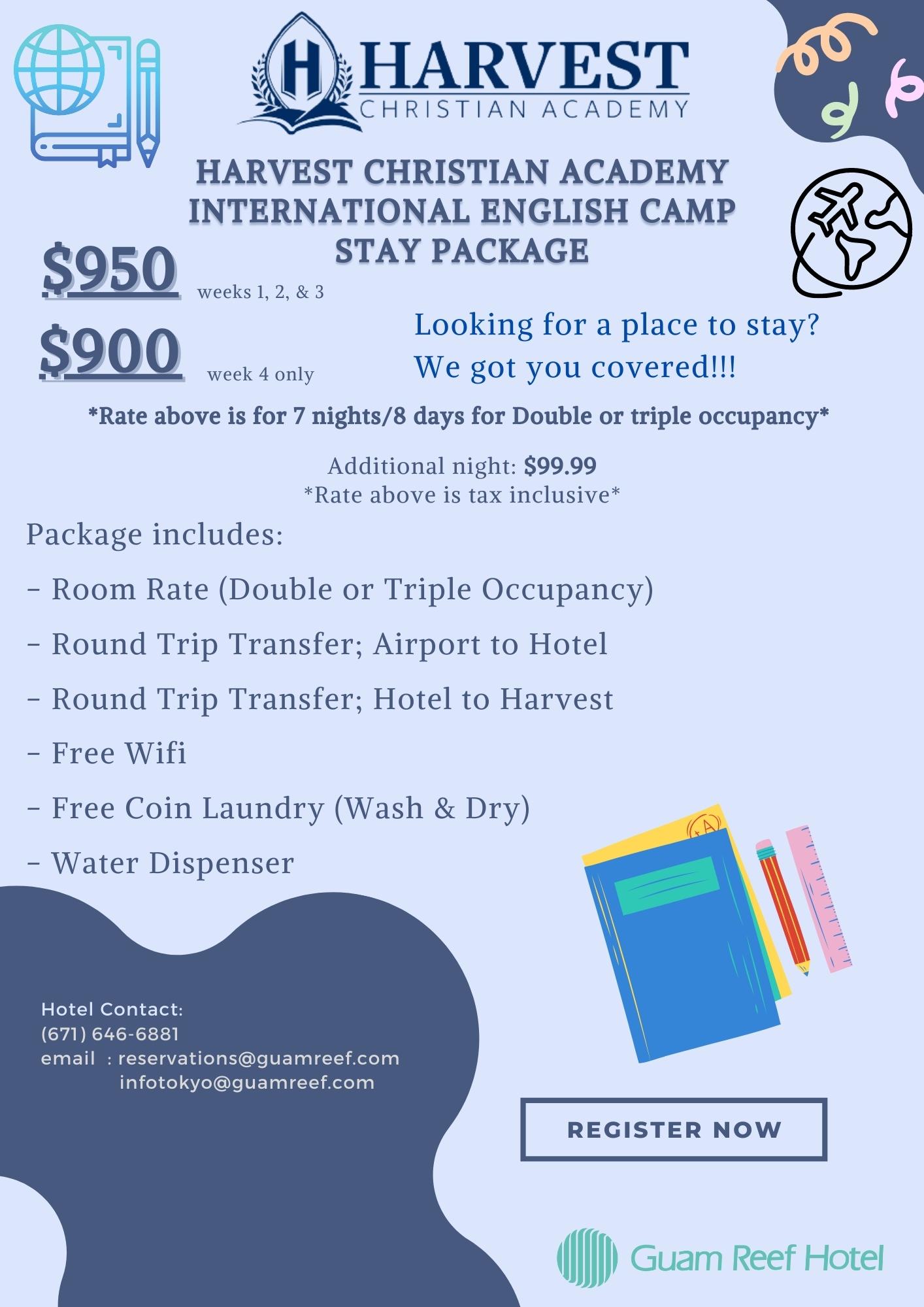 International English Camp Stay Package