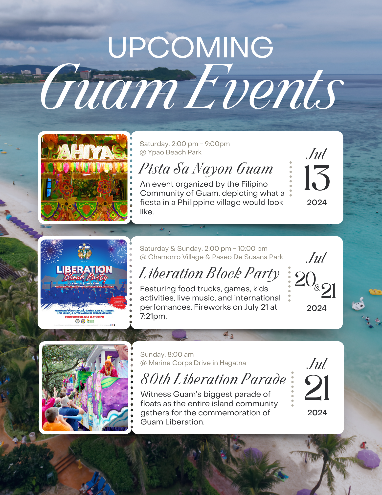 Guam Event Information (July)